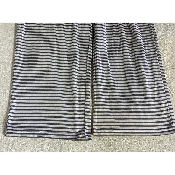 Croft & Barrow Womens Pajama Set Gray Top & Striped Pants Size Large Soft - Picture 8 of 8